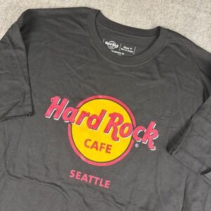 Hard‎ Rock Cafe Shirt Men's XL Seattle Classic Black Logo Casual Gift NWT